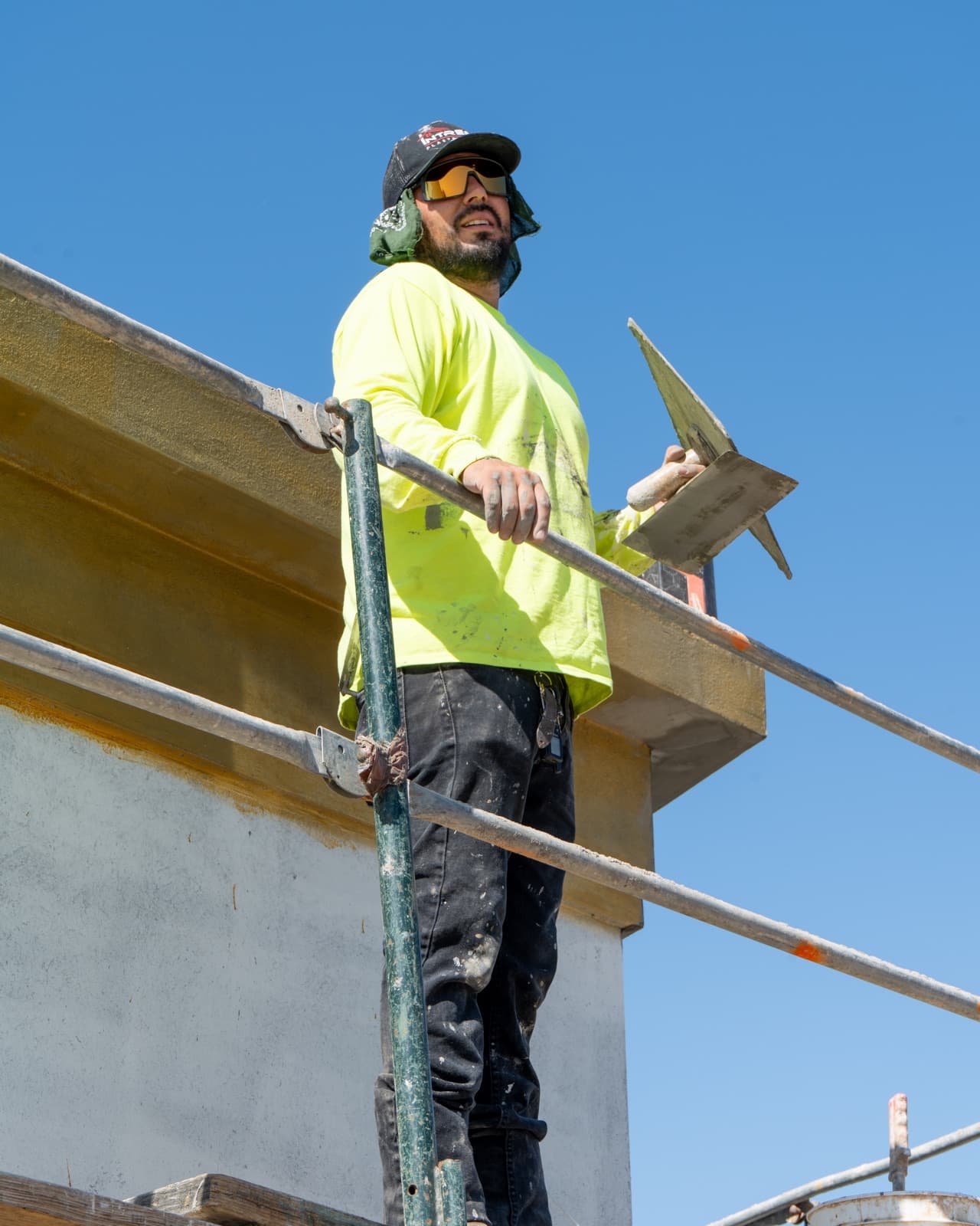 Julio Cruz Jr., co-founder and operations manager at Intrepid Plastering, Bakersfield